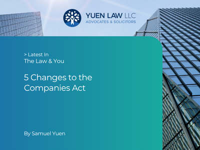 5 Changes to the Companies Act