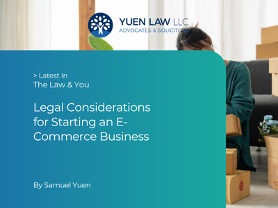 Legal Considerations for Starting an Ecommerce Business