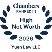 Yuen Law Ranked Leading Law Firm in Chambers High Net Worth Guide 2026
