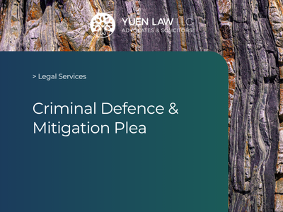 Criminal Defence & Mitigation Plea