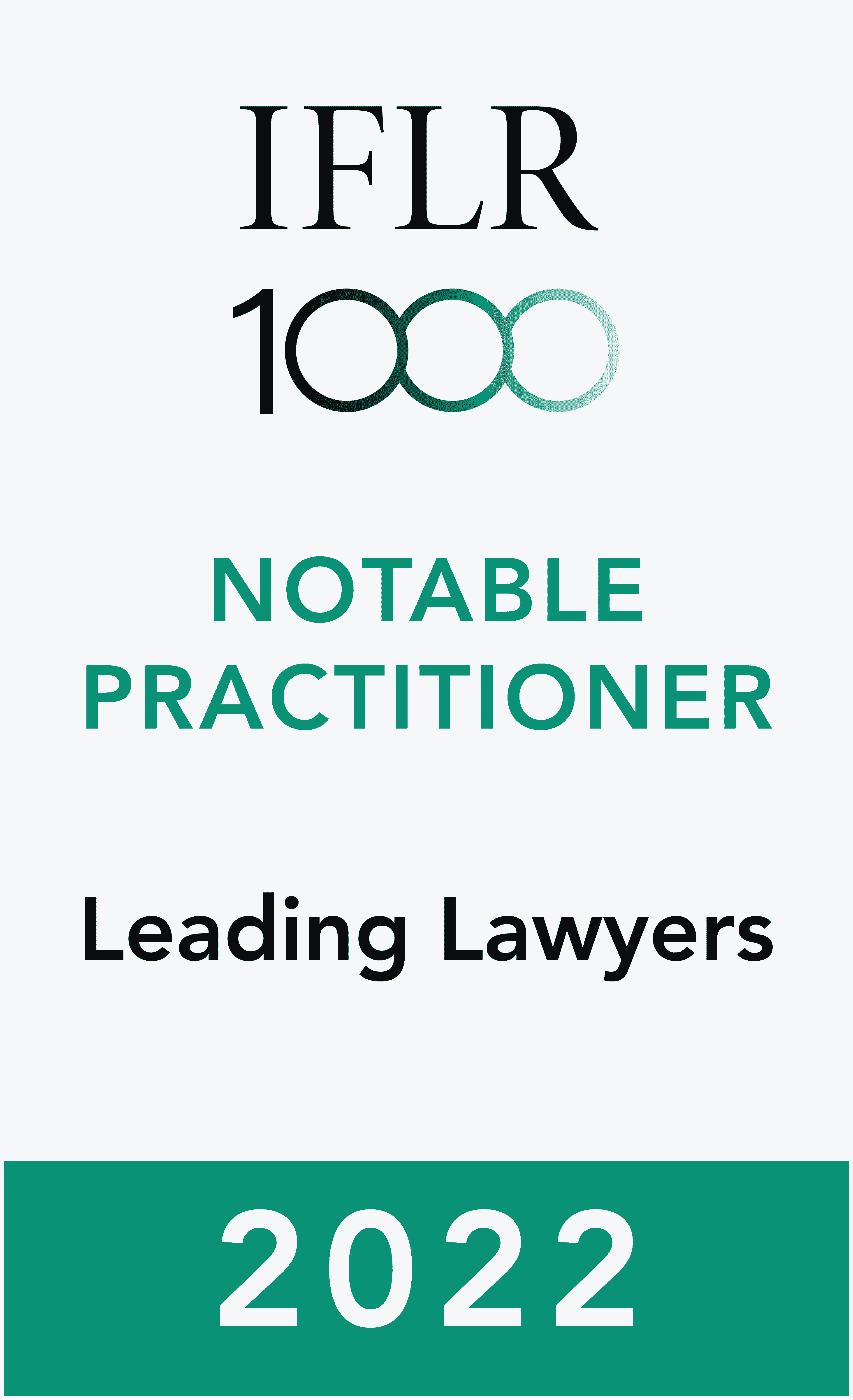 Yuen Law Managing Director Samuel Yuen Is Ranked In IFLR1000 as a Notable Practitioner, Leading Lawyers 2022, award