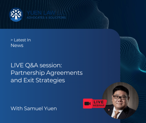 Live Q&A with Samuel Yuen: Partnership Agreements and Exit Strategies for Startups