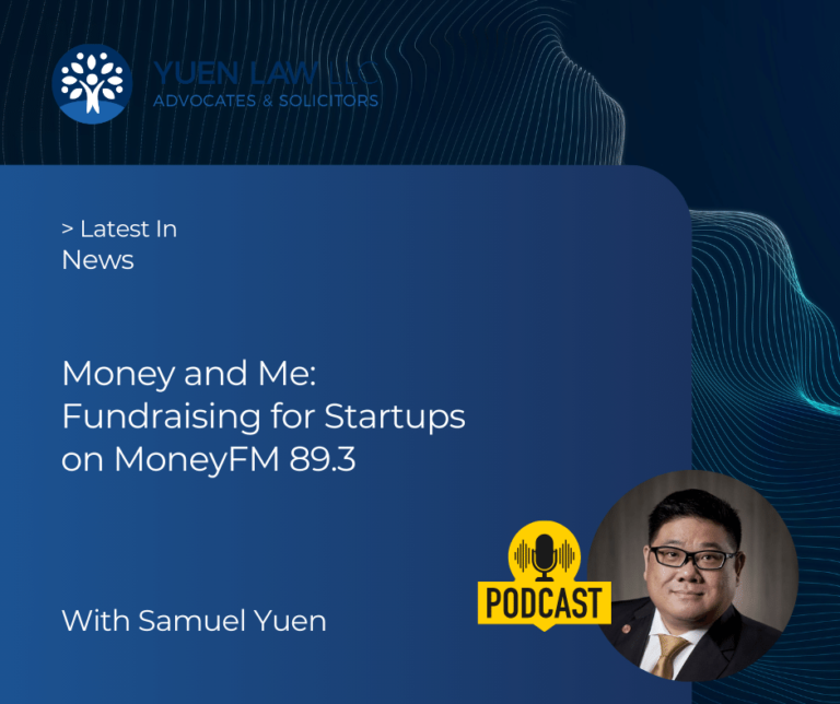 Samuel Yuen interview with MoneyFM 89.3 on Fundraising for Startups