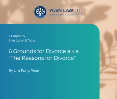 6 Grounds for Divorce a.k.a “The Reasons for Divorce”