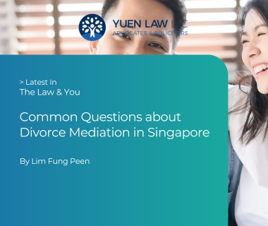 Common Questions about Divorce Mediation in Singapore