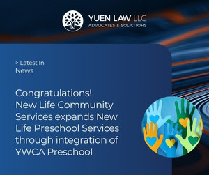 Yuen Law News - New Life Community Services Takes Over YWCA Preschool