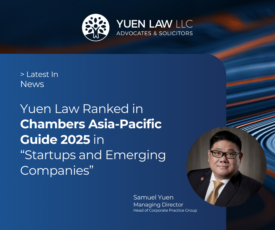 Yuen Law’s Corporate Practice Ranked in Chambers Asia-Pacific 2025