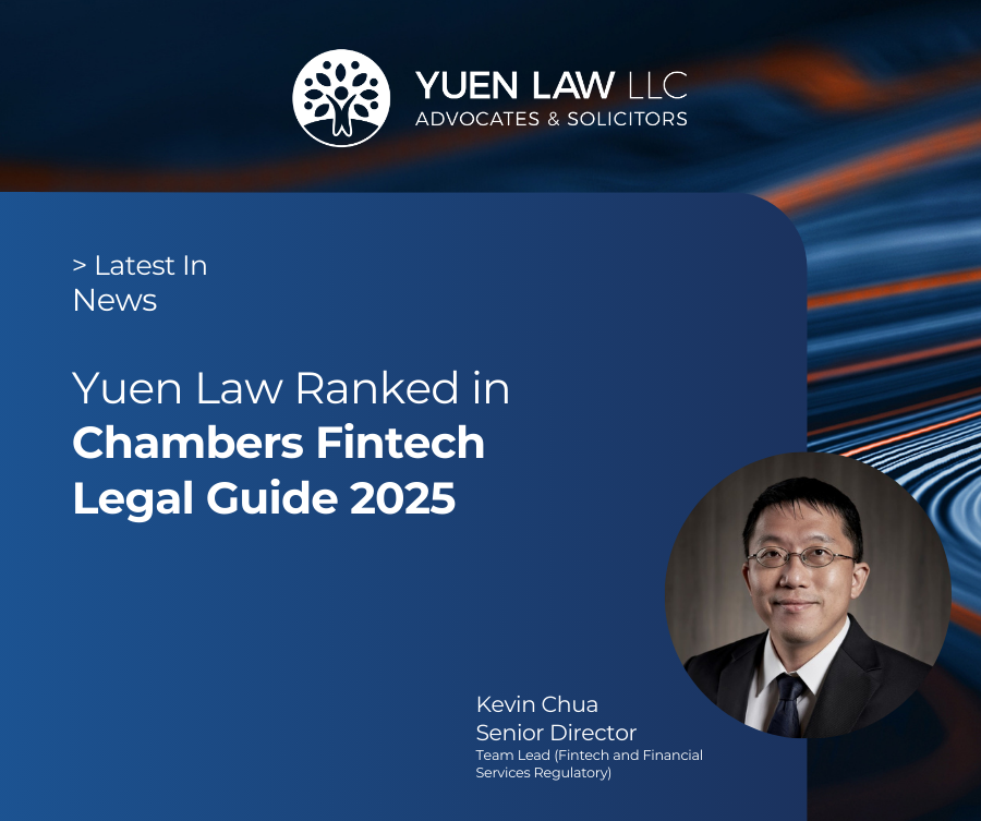 Yuen Law Ranked in Chambers Fintech Legal Guide 2025