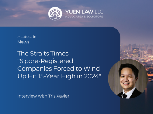 The Straits Times: Tris Xavier on S'pore-Registered Companies Forced to Wind Up, Hitting 15-Year High in 2024