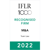 Yuen Law IFLR1000 2022 M&A