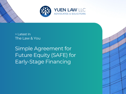 Simple Agreement for Future Equity (SAFE) for Early-Stage Financing