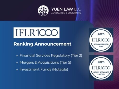 Yuen Law Recommended Firm in IFLR1000 - 2 Lawyers and 3 Practice Areas Ranked