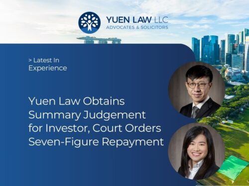 Yuen Law Experience - Successful Outcome for Investor - Court Grants Summary Judgment in Breach of Settlement Agreement Case – Orders Repayment of Seven-Figure Sum and Costs